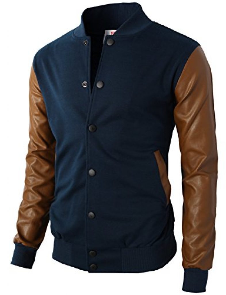 Buy H2H Mens Slim Fit Varsity Baseball Bomber Jacket